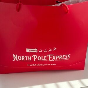 North Pole Express Red Gift Bag